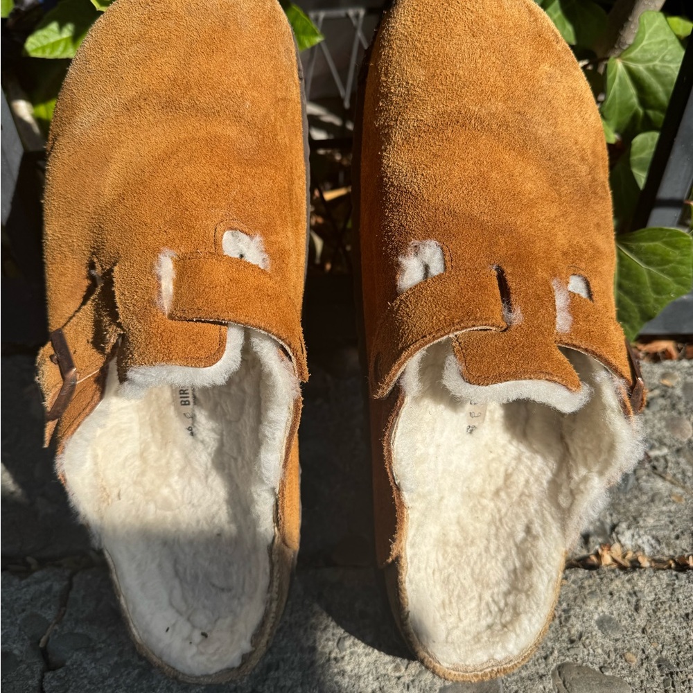 Birkenstock Tan Suede Loafers